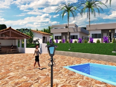 Condomínio Villaggio Di Cápua - Casas térreas - 2 dorms - a partir de R$ 167.000 - Piscinas e churrasqueira - Financiamento direto com a Incorporadora em até 20 anos