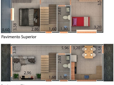 Condomínio Villaggio Di Cápua - Sobrados - 2 dorms -  a partir de R$ 227.000 - Piscinas e churrasqueira - Financiamento direto com a Incorporadora em até 20 anos
