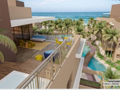 CEARÁ - FLECHEIRAS - EM BREVE: O MELHOR EMPREENDIMENTO DO LITORAL OESTE - PÉ NA AREIA COM 105 METROS DE FRENTE PARA O MAR - ALTO PADRÃO
